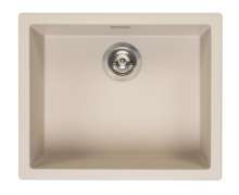 Afbeeldingen van Reginox Spoelbak Amsterdam 50 - 50x40 - Onderbouw/Opbouw Caffe Silver 