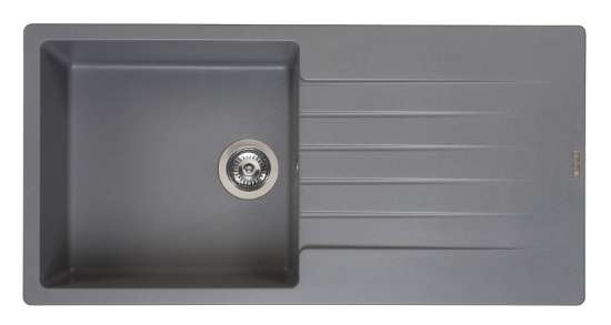 Afbeeldingen van Reginox Spoelbak Harlem 10 - 46x44 - Opbouw Grey Silver UK 