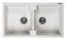 Afbeeldingen van Reginox Spoelbak Amsterdam 20 - 36x44+36x44 - Onderbouw/Opbouw Pure White 