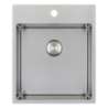 Afbeeldingen van Caressi spoelbak CAPP40KR10 - 40X40 - vlakbouw RVS 