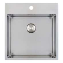 Afbeeldingen van Caressi spoelbak CAPP45KR10 - 45x40 - vlakbouw RVS 