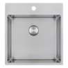 Afbeeldingen van Caressi spoelbak CAPP45KR10 - 45x40 - vlakbouw RVS 