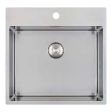 Afbeeldingen van Caressi spoelbak CAPP50KR10 - 50X40 - vlakbouw RVS 