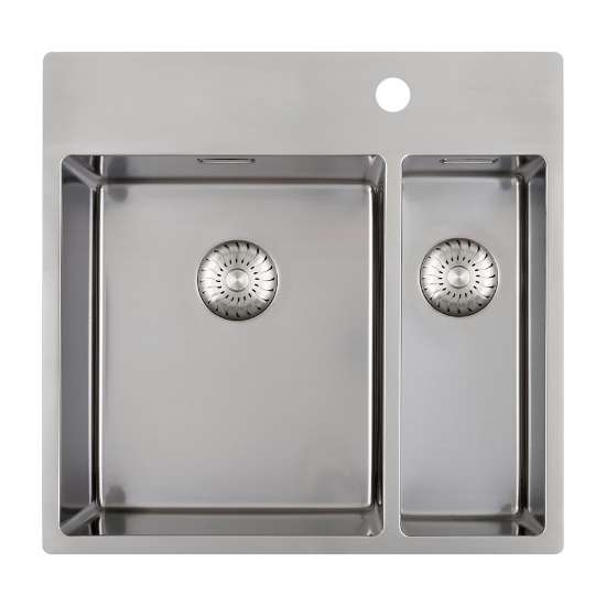 Afbeeldingen van Caressi spoelbak CAPP3415KR10 - 34/15x40 - vlakbouw RVS 
