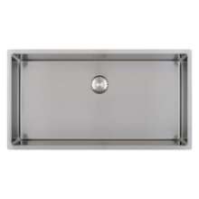 Afbeeldingen van Caressi spoelbak CAPP74R10 - 74X40 - vlakbouw RVS 