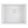 Afbeeldingen van Caressi spoelbak CAGRPP50WH-TU - 50x40 - onderbouw White Line 