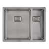 Afbeeldingen van Caressi spoelbak CAPP3415Q10 - 34+15x40 - RVS 