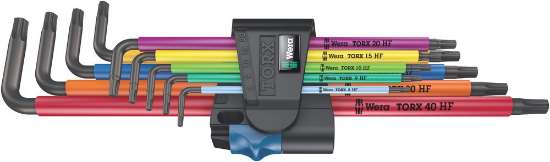 Afbeeldingen van Wera Stiftsleutelset torx 967/9 TX XL HF 1 Multicolour