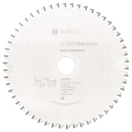 Afbeeldingen van Bosch Cirkelzaagblad Top Precision Best for Multi Material