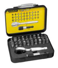 Afbeeldingen van STANLEY Bitset Expert Pro 1/4" - Ratelsleutel (32 delig) 1-13-904