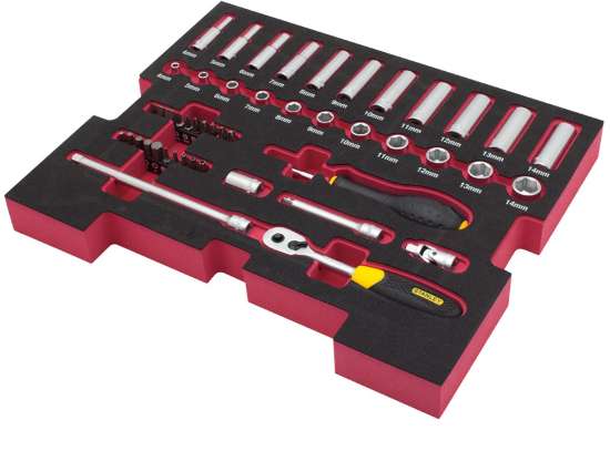Afbeeldingen van STANLEY FATMAX® TSTAK Insert Doppenset 1/4’’ - 48-delig FMHT0-74295