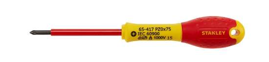 Afbeeldingen van Stanley schroevendraaier FatMax - PZ0 lengte 75mm - VDE