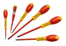 Afbeeldingen van Stanley schroevendraaierset FatMax - zaagsnede/PZ lengte 50mm - VDE 6 delig