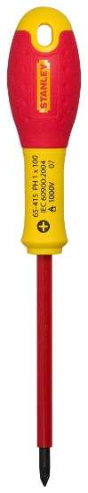 Afbeeldingen van Stanley schroevendraaier FatMax - PH1 lengte 100mm - VDE