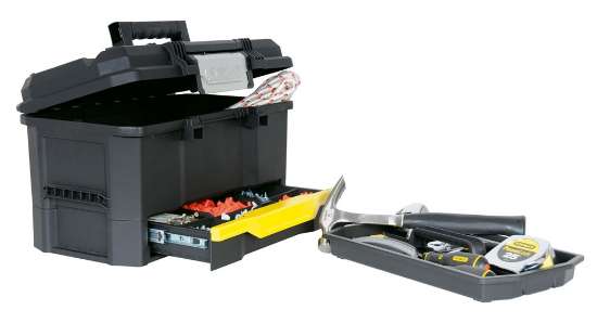 Afbeeldingen van Stanley gereedschapskoffer - 19" - met drukslot en lade