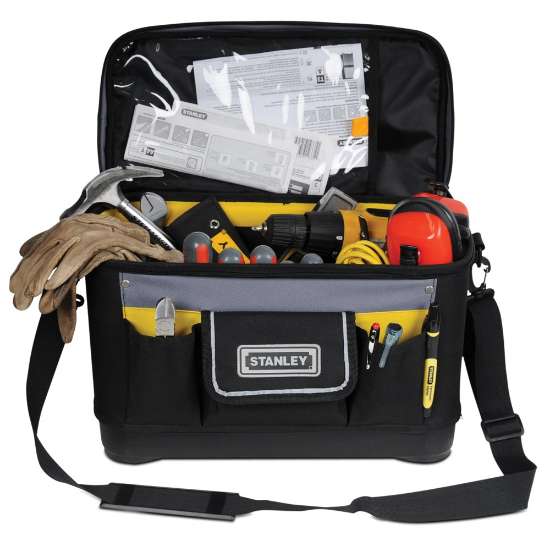 Afbeeldingen van Stanley stevige gereedschapstas - 16" 44.7x26.2x25.1cm - verstevigde hoeken en bodem