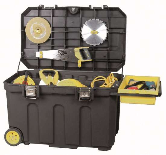Afbeeldingen van Stanley gereedschapswagen - 94.6x57.8x57.8cm 190 liter - met uitneembare bak