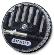 Afbeeldingen van Stanley assortiment bits - zaagsnede/PH en PZ - 7 delig met magnetische bithouder