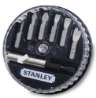 Afbeeldingen van Stanley assortiment bits - zaagsnede/PH en PZ - 7 delig met magnetische bithouder