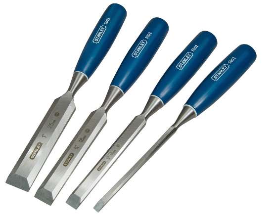 Afbeeldingen van Stanley houtbeitelset - 6,12,18,25mm - 4 delig