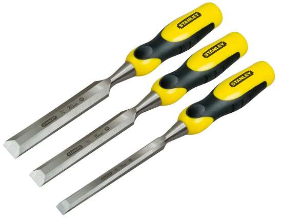 Afbeeldingen van Stanley steekbeitelset - 10,15 en 20mm - 3 delig