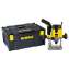 Afbeeldingen van DeWalt elektrische invalfrees DW621KT-QS - 1100 Watt - inclusief parallelgeleider met fijnafstelling stofafzuigadapter in TSTAK koffer