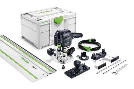 Afbeeldingen van Festool bovenfreesmachine OF 1010 REBQ-Set - 1010Watt - in systainer met geleiderail
