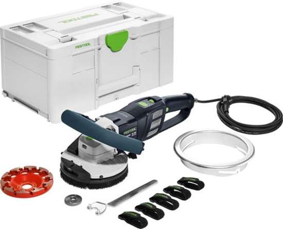 Afbeeldingen van Festool renovatieslijpmachine RENOFIX RG 130 ECI-Set DIA AB - 1600 Watt - inclusief diamantschijf, spanflens en geleidezool in Systainer 
