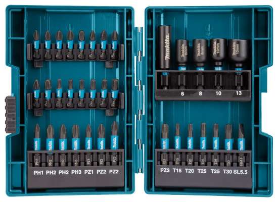 Afbeeldingen van Makita Impact Black slagschroefbitset - 35 delig