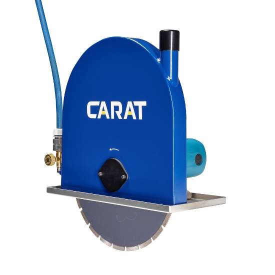Afbeeldingen van Carat muurzaagmachine MZ-350 - 230V 2,1kW - zaagblad 350x25,4; zaagdiepte max. 14cm