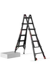 Afbeeldingen van Altrex vouwladder Velocity Black Pro - 4x5 sporten - 6.73 meter werkhoogte