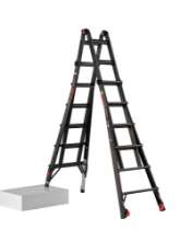 Afbeeldingen van Altrex vouwladder Velocity Black Pro - 4x6 sporten - 7.68 meter werkhoogte