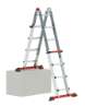 Afbeeldingen van Altrex vouwladder Varitrex Tele PRO - 4x4 sporten - telescopisch verstelbaar