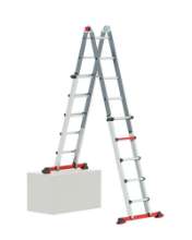 Afbeeldingen van Altrex vouwladder Varitrex Tele PRO - 4x5 sporten - telescopisch verstelbaar
