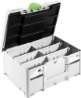 Afbeeldingen van Festool systainer³ SORT-SYS3M187 DOMINO - Geschikt voor 4 accupacks en 2 laders