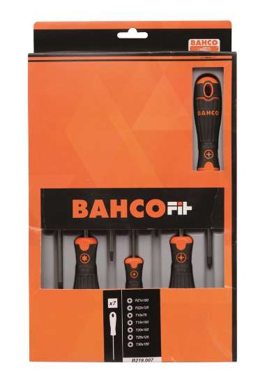 Afbeeldingen van Bahco bahcofit schroevendraaierset, 7 stuks