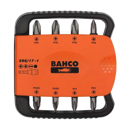 Afbeeldingen van Bahco bits set 17 Delig ph,pz,hex,sl