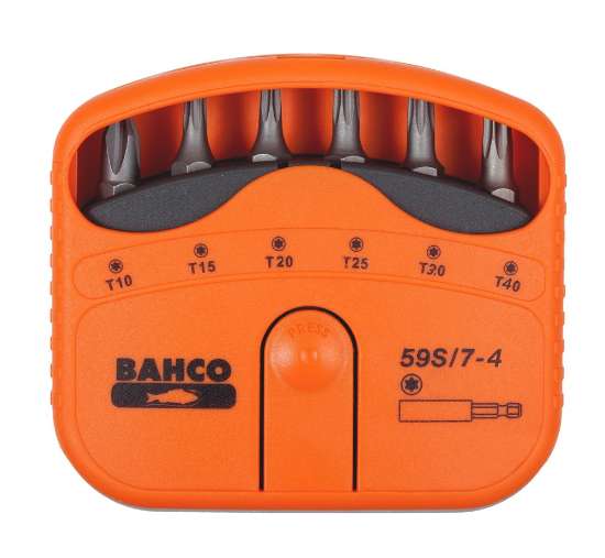 Afbeeldingen van Bahco bits set 7 Delig torx10-torx40