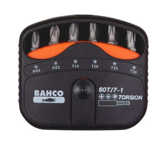 Afbeeldingen van Bahco bits set 7 Delig torsion ph,pz,t