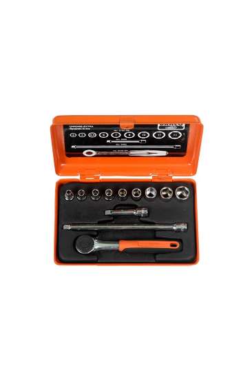Afbeeldingen van Bahco dopsleutelset 12 delig 1/4''