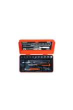 Afbeeldingen van Bahco dopsleutelset 16 delig 1/4'' met metalen doos