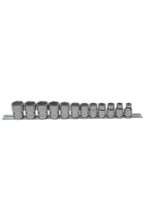 Afbeeldingen van Bahco dopsleutelset 3/8'' 12 delig 8-19mm op rail