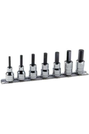 Afbeeldingen van Bahco dopsleutelset 7 delig 6 kant 4-10mm