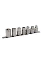 Afbeeldingen van Bahco dopsleutelset 6 delig 1/2'' op rail houder