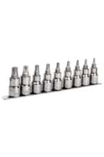 Afbeeldingen van Bahco dopsleutelset 9 delig torx 1/2'' op rail