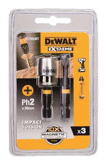 Afbeeldingen van DeWALT Impact torsion 2xph2 50mm + 1"maglock DT70536T