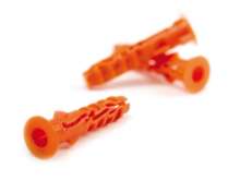 Afbeeldingen van Spit nylon plug - Ø8x40mm - met kraag