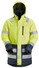Afbeeldingen van Snickers Allround parka klasse 3 1830-6695, Maat 3XL, high-visibillity geel/donker blauw