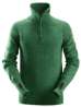 Afbeeldingen van Snickers sweater wol half zip 2905-3900, Maat 3XL, bosgroen