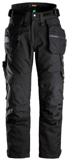 Afbeeldingen van Snickers FlexiWork GORE-TEX geïsoleerde werkbroek 6580-0404, Maat 23, zwart